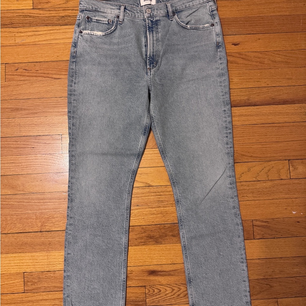 Agolde Women's Light Blue Ankle Jeans merrel high rise straight cropped
